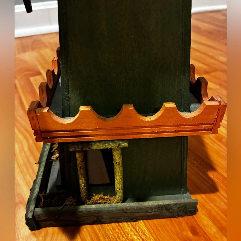 Rustic Wooden Windmill Birdhouse - Picture 3 of 8